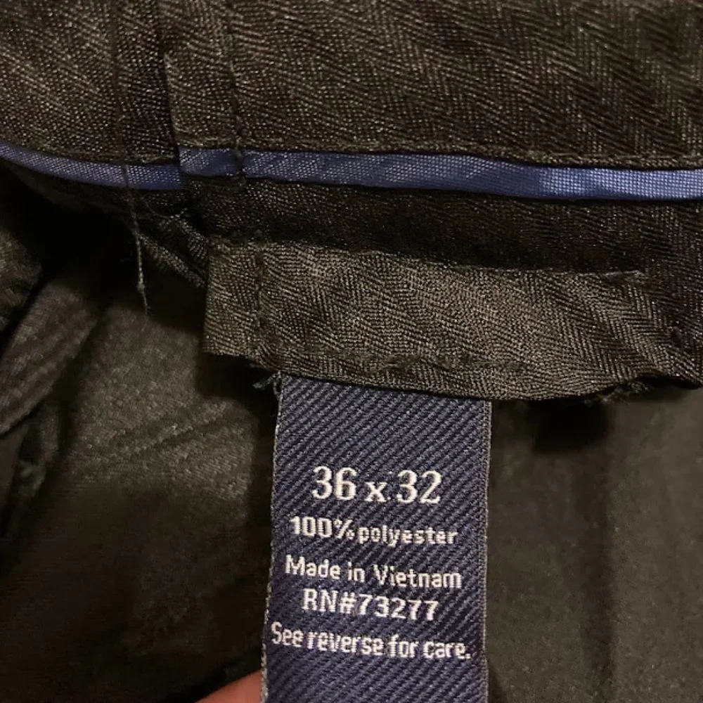 Croft & Barrow Men's size 36 X 32 black Classic Fit Trousers